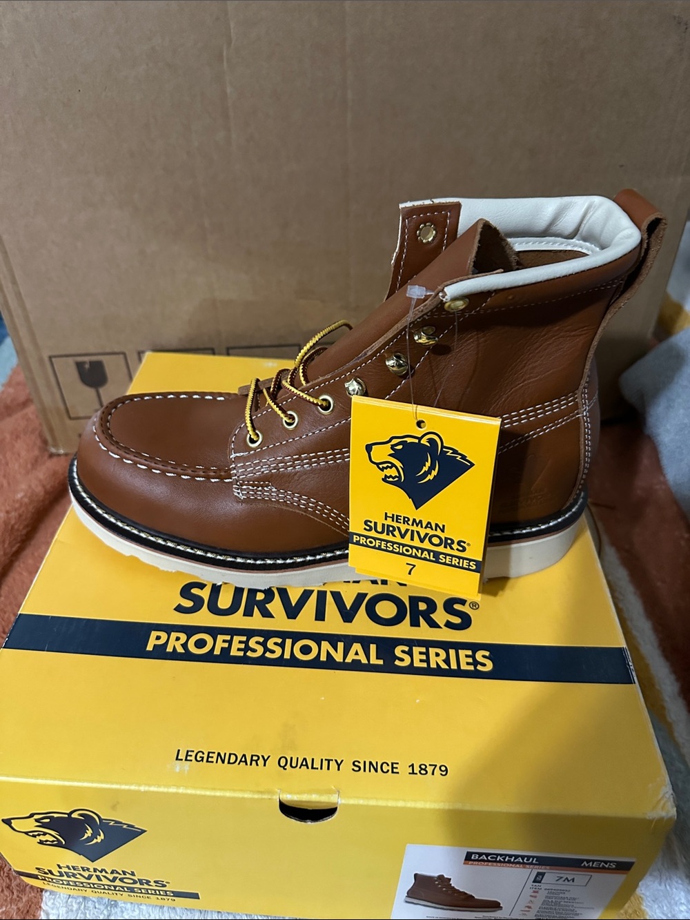 Herman Survivors Men's Tan Work Boot